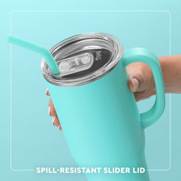 Swig Life 40oz Mega Mug Clear Slider Lid - spill resistant, removable slider lid