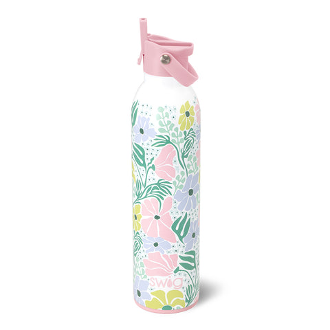 Bunny Trail + Peach Glitter Reusable Straw Set