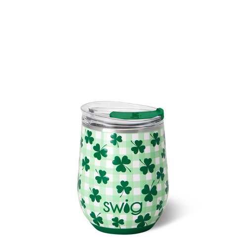 Swig Life 12oz Shamrock the Block Insulated Stemless Wine Cup