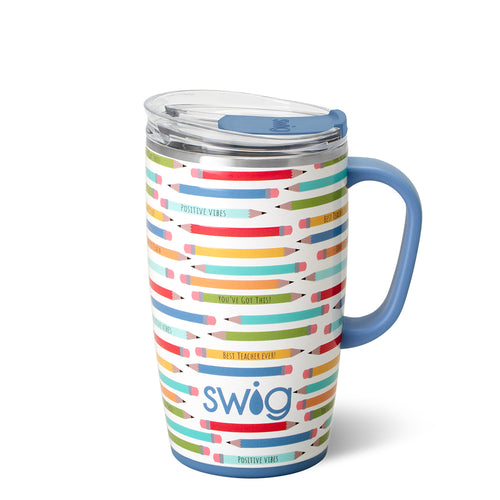 Swig Life 18oz Teacher Life Insulated Travel Mug with Handle