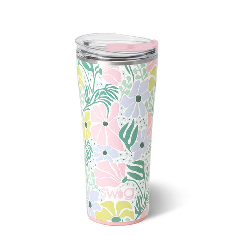 Blush Flip + Sip Slim Tumbler 12oz