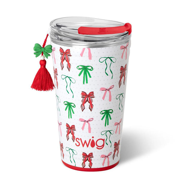 Swig Life 24oz Ribbons and Bows Insulated Party Cup