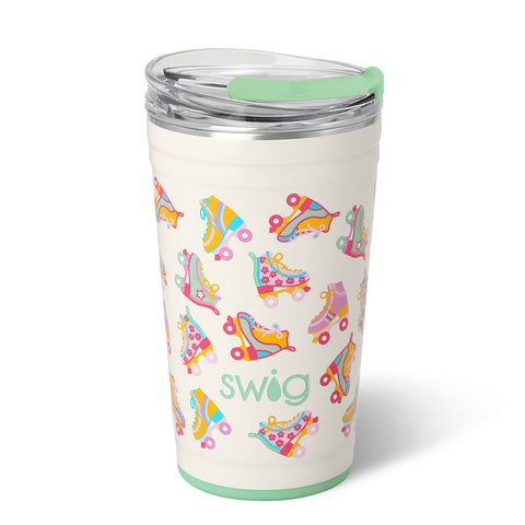 White Flip + Sip Slim Tumbler 12oz