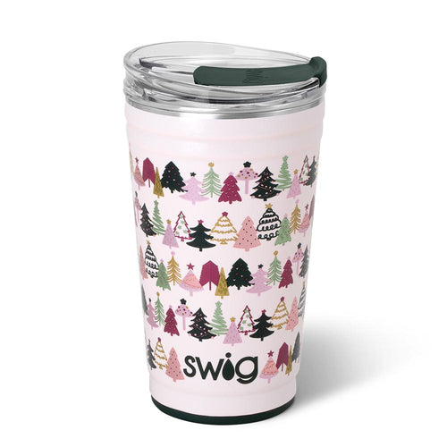 Swig Life 24oz Tinseled Trees Insulated Party Cup