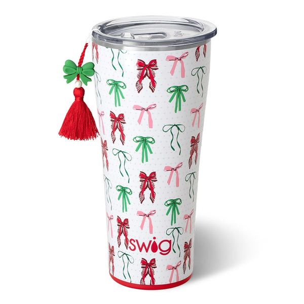 Swig Life 32oz Ribbons and Bows Insulated Tumbler