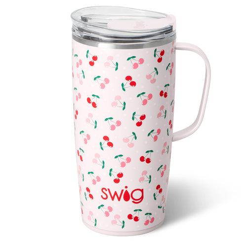 Swig Life 22oz Cherry Pie Insulated Travel Mug with Handle