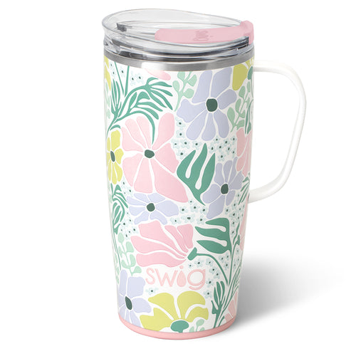 Swig Life 22oz Garden Party Insulated Travel Mug with Handle