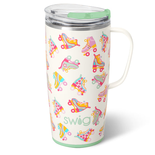 Swig Life 22oz Roller Rink Insulated Travel Mug with Handle