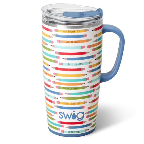 Swig Life 22oz Teacher Life Insulated Travel Mug with Handle