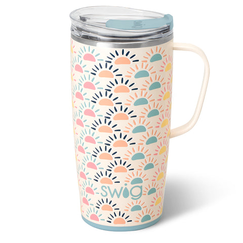 Hydrangea/Royal/Navy Reusable Straw Set Mega Mugs