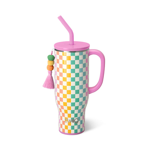 Blush/Coral/Hot Pink Reusable Straw Set Mega Mugs