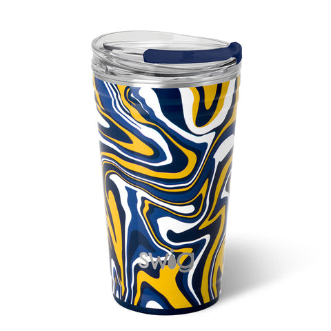 Fanzone Navy + Red Straw Tumbler (32oz)