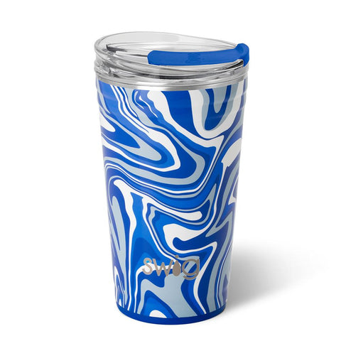 Fanzone Navy + Orange Straw Tumbler (32oz)