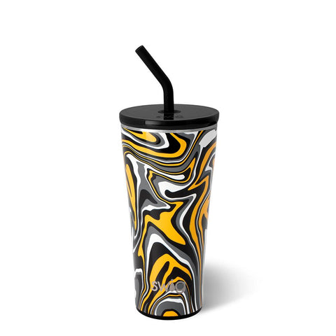 Fanzone Navy + Yellow Party Cup (24oz)