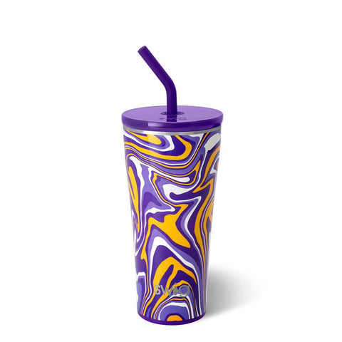 Fanzone Orange + Purple Straw Tumbler (32oz)