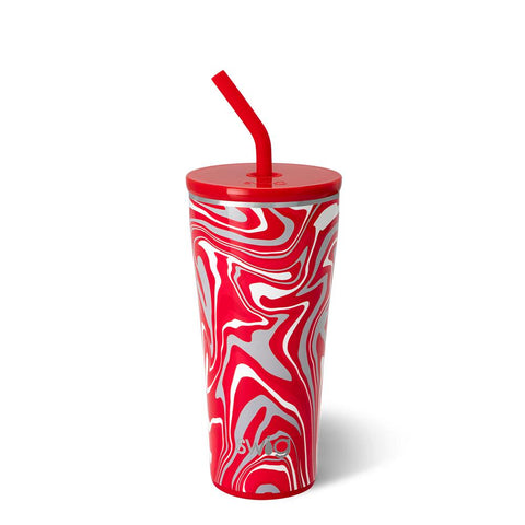 Fanzone Maroon Straw Tumbler (32oz)