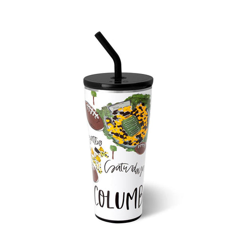 Black Slim Tumbler 12oz