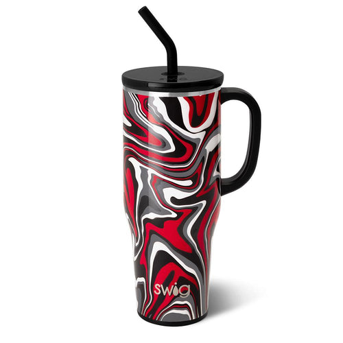 Swig Life 40oz Fanzone Black + Red Insulated Mega Mug