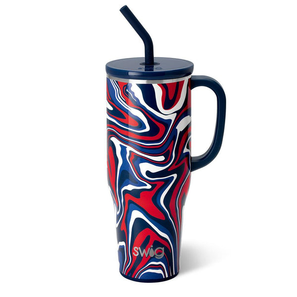 Swig Life 40oz Fanzone Navy + Red Insulated Mega Mug