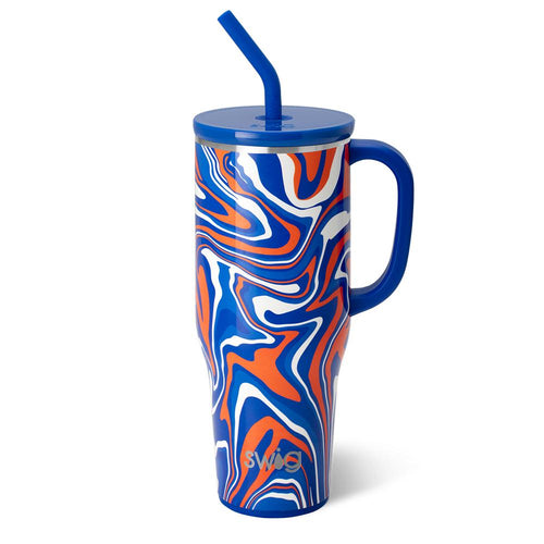 Swig Life 40oz Royal + Orange Insulated Mega Mug