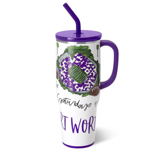 Swig Life 40oz Saturdays in Fort Worth Insulated Mega Mug