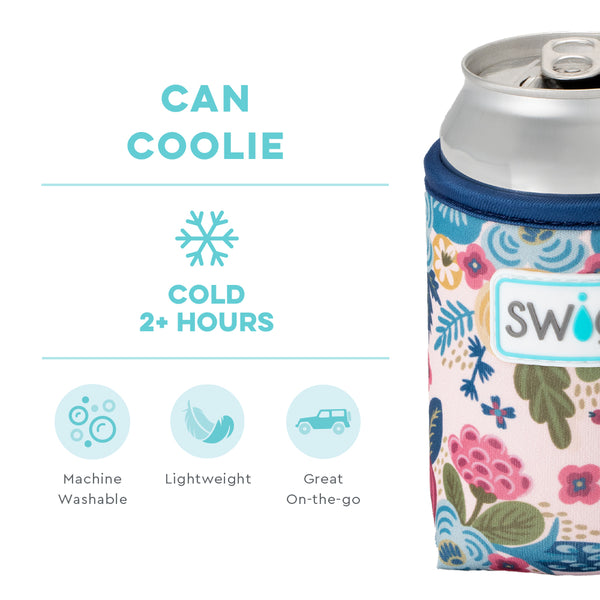 Swig Life Bella Rosa Insulated Neoprene Can Coolie temperature infographic - cold 2+ hours