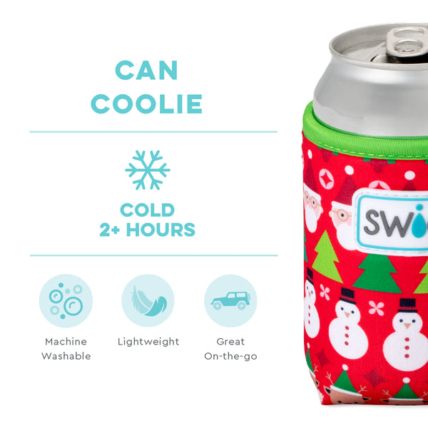 Swig Life Christmas Crew Insulated Neoprene Can Coolie temperature infographic - cold 2+ hours