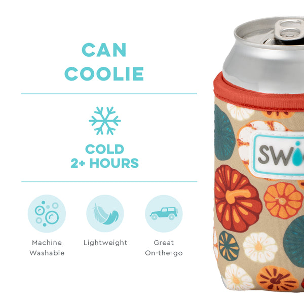 Swig Life Fall Harvest Insulated Neoprene Can Coolie temperature infographic - cold 2+ hours