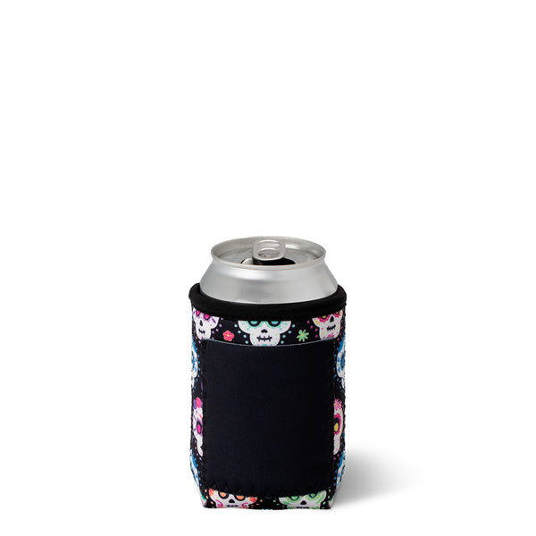 Swig Life Sugar Skulls Insulated Neoprene Can Coolie with Storage Pocket