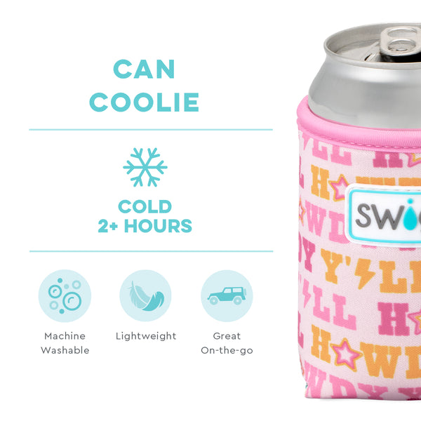 Swig Life Howdy Y'all Insulated Neoprene Can Coolie temperature infographic - cold 2+ hours