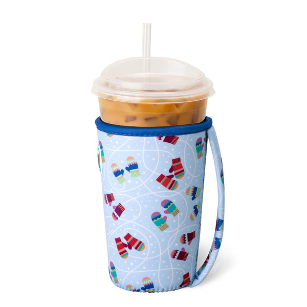 Swig Life Snow Day Insulated Neoprene Iced Cup Coolie with hand strap