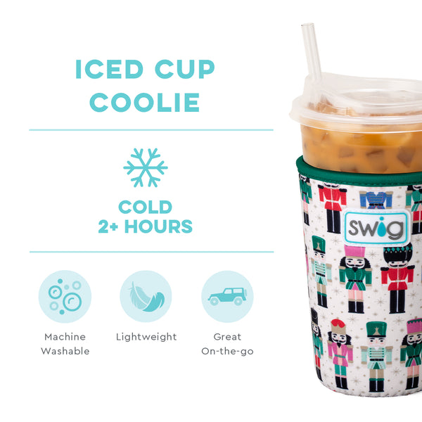 Swig Life Classic Nutcracker Insulated Neoprene Iced Cup Coolie temperature infographic - cold 2+ hours