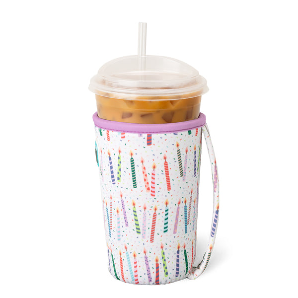 Swig Life Make a Wish Insulated Neoprene Iced Cup Coolie with hand strap