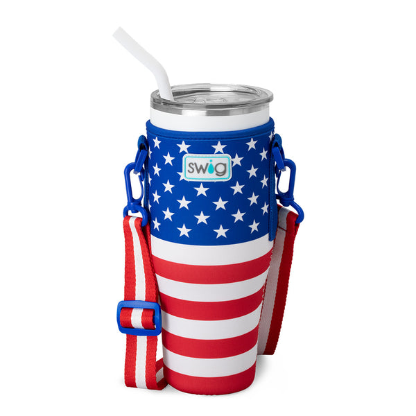 Swig Life All American 40oz Mega Mug Sling with adjustable strap