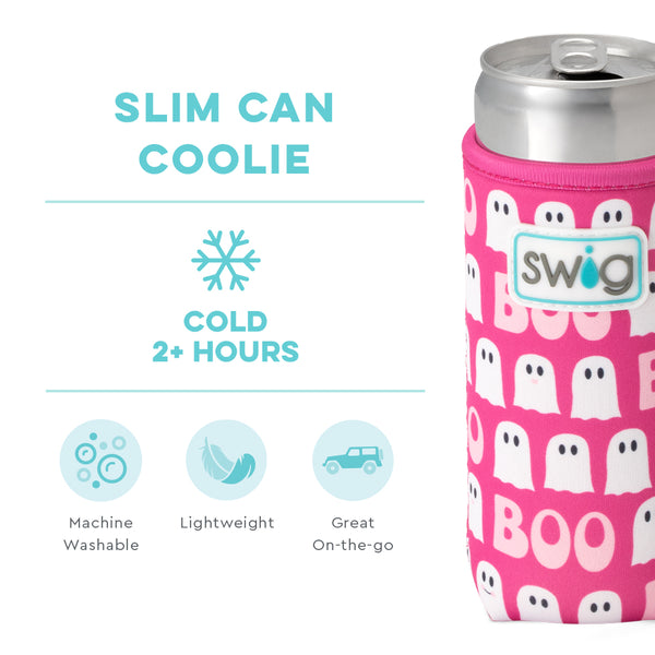 Swig Life Faboolous Insulated Neoprene Slim Can Coolie temperature infographic - cold 2+ hours