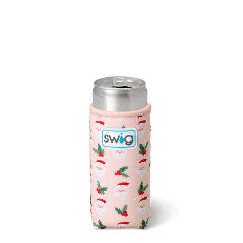 Swig Life Holly Jolly Insulated Neoprene Slim Can Coolie