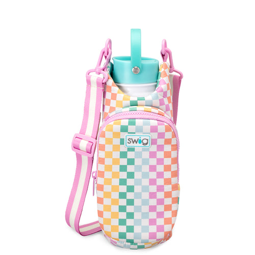 Swig Life Check Mate Insulated Neoprene Water Bottle Sling with over the shoulder strap