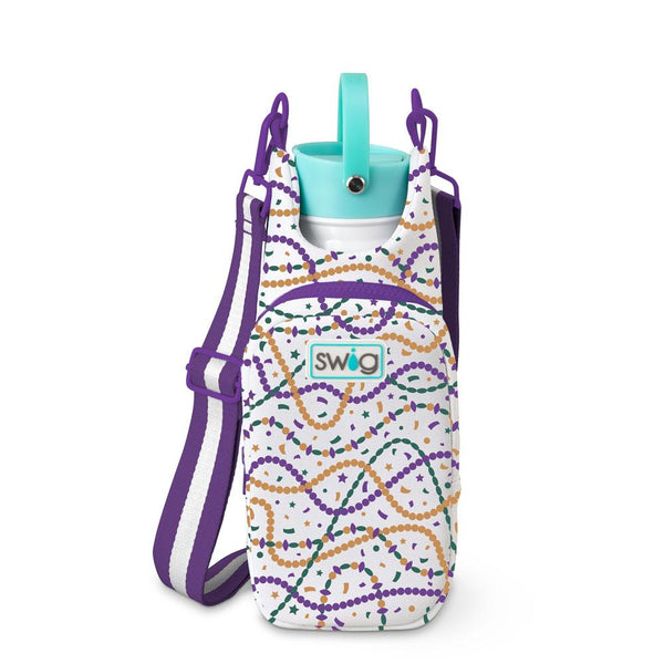 Swig Life Hey Mister Insulated Neoprene Water Bottle Sling with over the shoulder strap