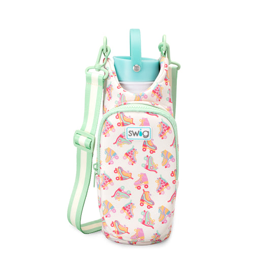 Swig Life Roller Rink Insulated Neoprene Water Bottle Sling with over the shoulder strap