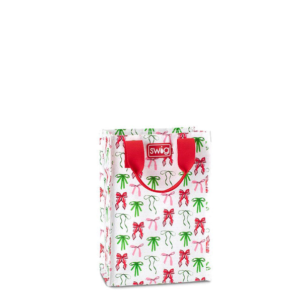 Swig Life Ribbons and Bows Laminated Tall Reusable Bag