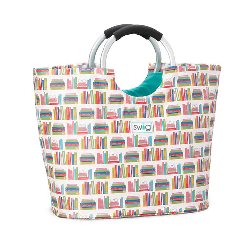 Swig Life Book ClubLoopi Tote Bag with cushioned aluminum loop handle