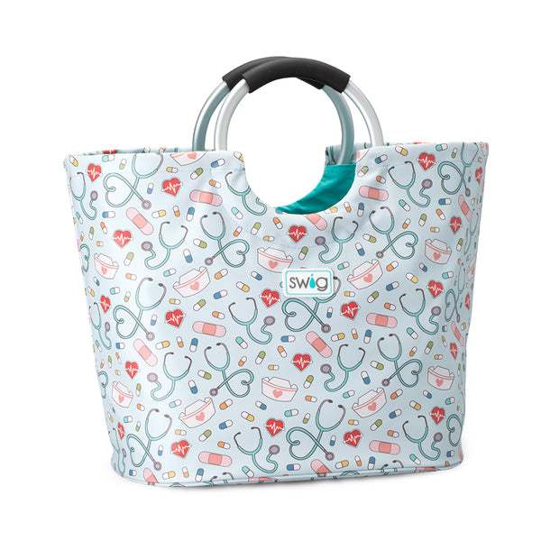 Swig Life Scrub Life Loopi Tote Bag with cushioned aluminum loop handle