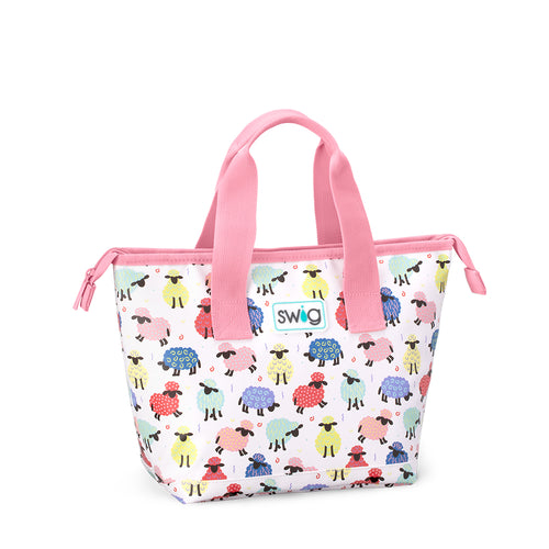 Swig Life Counting Sheep Insulated Lunchi Lunch Bag with zipper enclosure