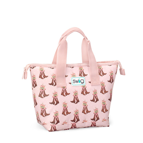 Swig Life Cowgirl Coquette Insulated Lunchi Lunch Bag with zipper enclosure