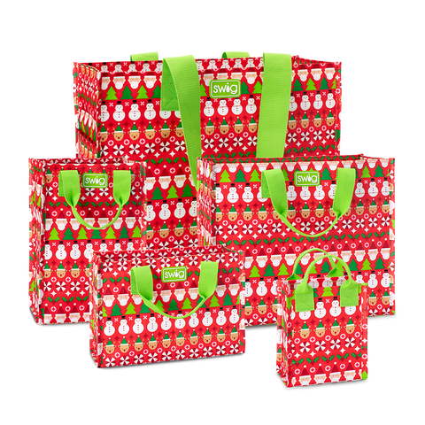 Holly Jolly Reusable Bag Tall