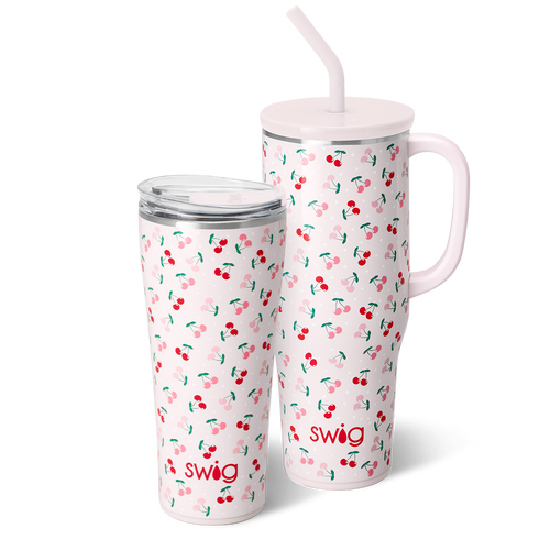 Swig Life Cherry Pie Mega Set including a 32oz Tumbler and a 40oz Mega Mug