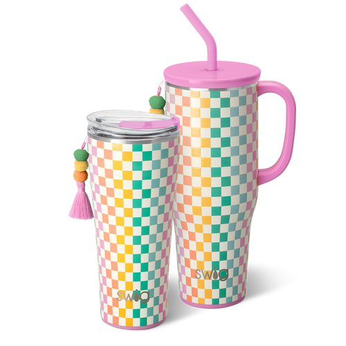 Swig Life Check Mate Mega Set including a 32oz Tumbler and a 40oz Mega Mug