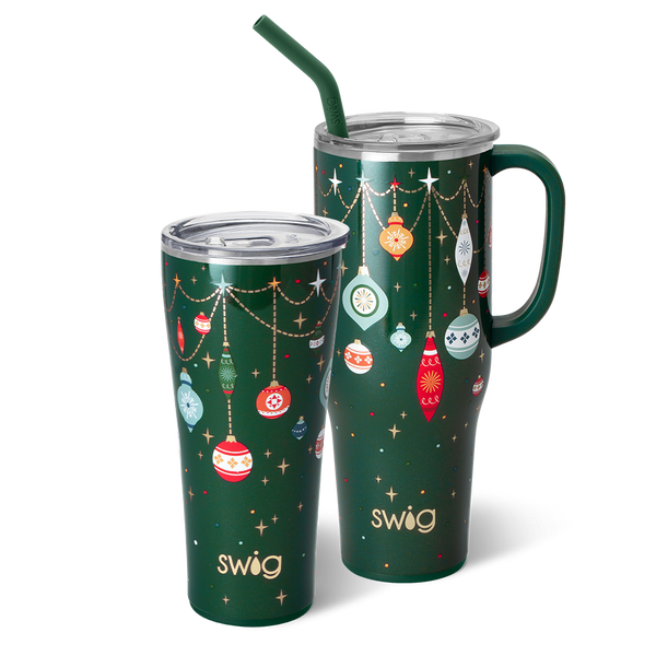 Swig Life Deck the Halls Mega Set including a 32oz Tumbler and a 40oz Mega Mug