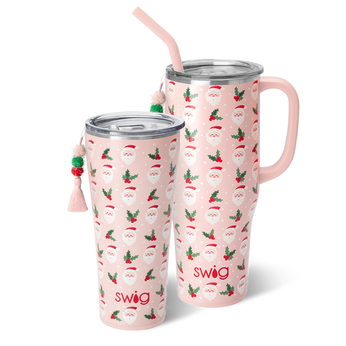 Swig Life Holly Jolly Mega Set including a 32oz Tumbler and a 40oz Mega Mug