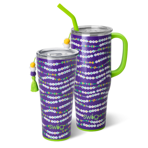 Swig Life My Mardi Era Mega Set including a 32oz Tumbler and a 40oz Mega Mug